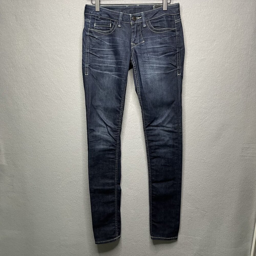 William Rast Womens Dark Wash Skinny Jeans 25
